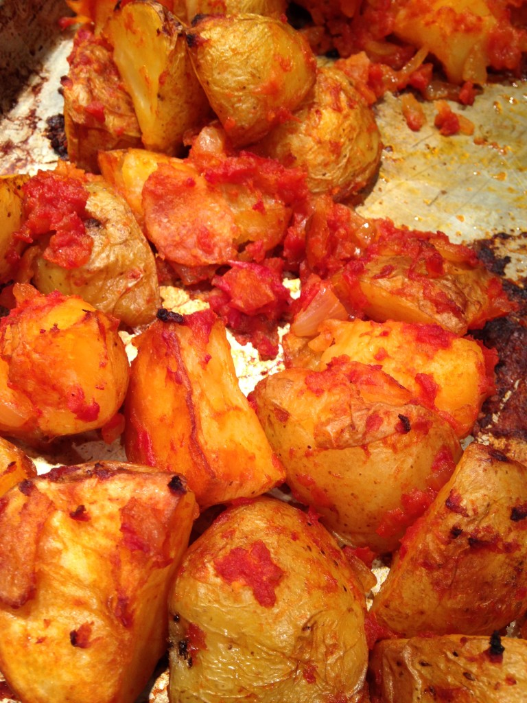 Spanish Roasted Potatoes with Tomato Sauce Blythes Blog