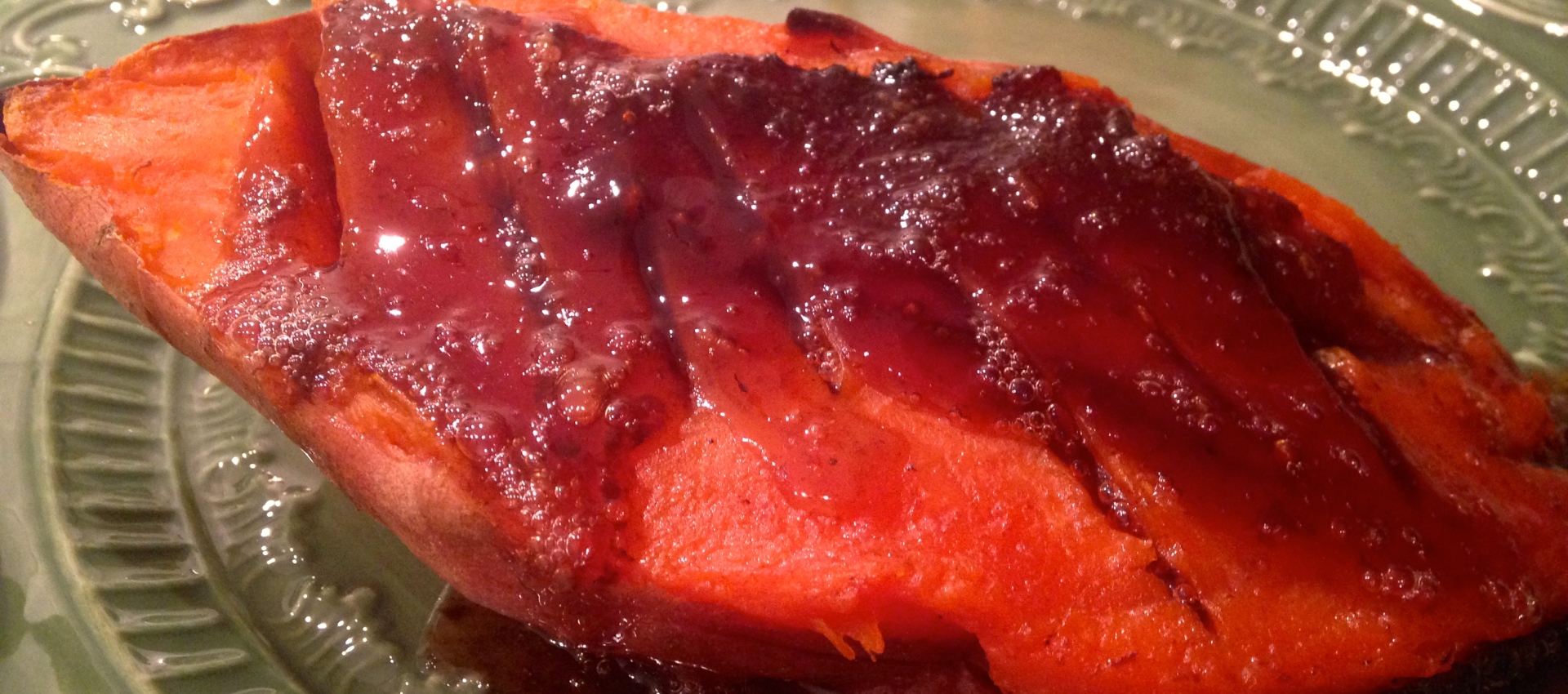 Brown Sugar & Bourbon Glazed Yams