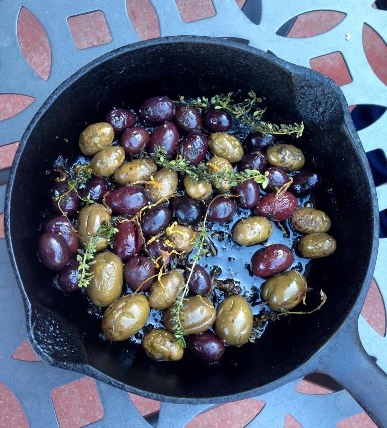 Roasted Olives, Almonds with Lemon & Thyme