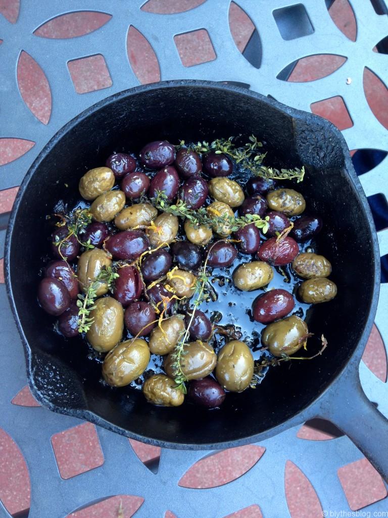 Roasted Olives, Almonds with Lemon & Thyme