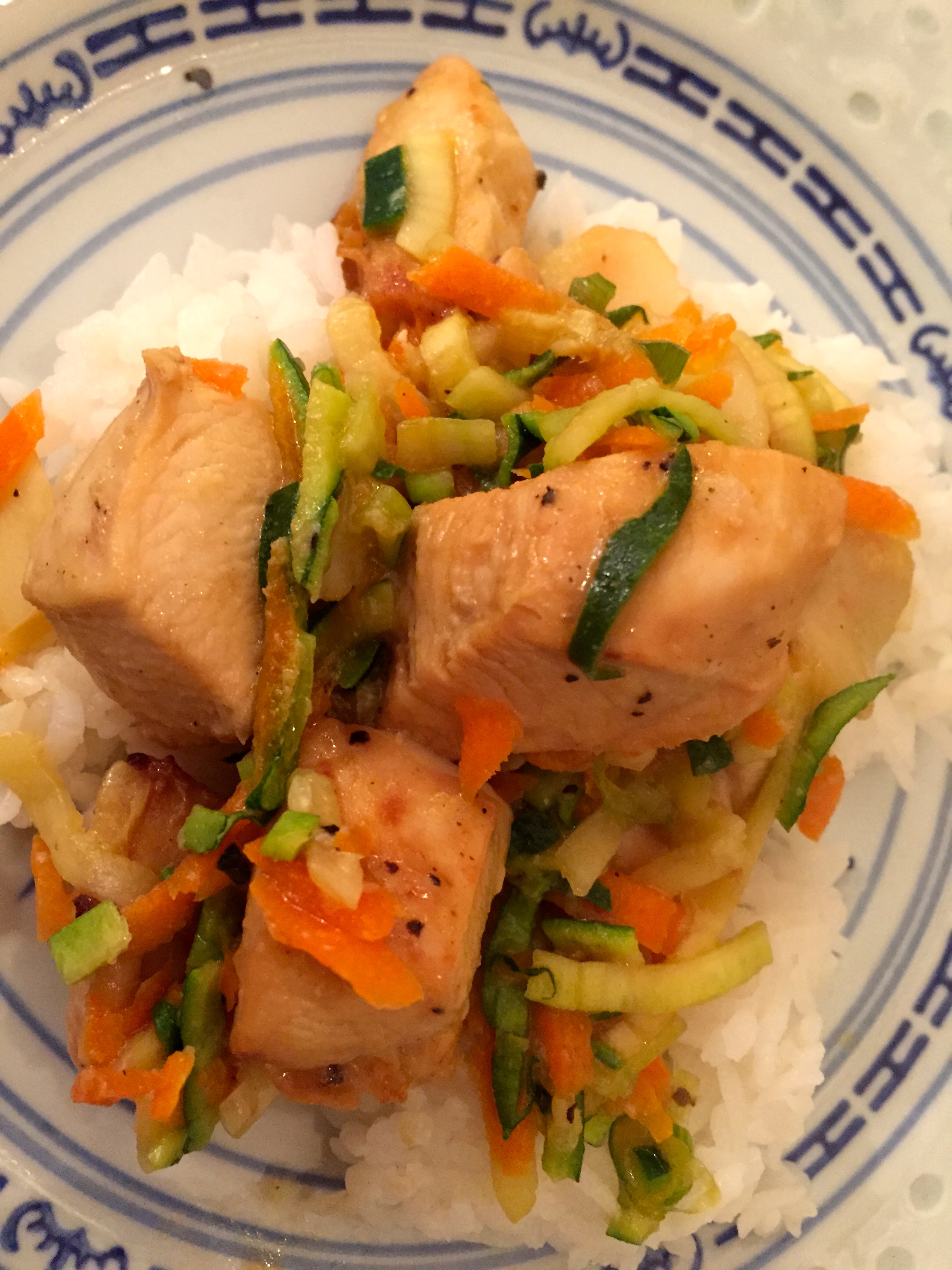 Stir Fry Chicken with Zucchini & Carrots