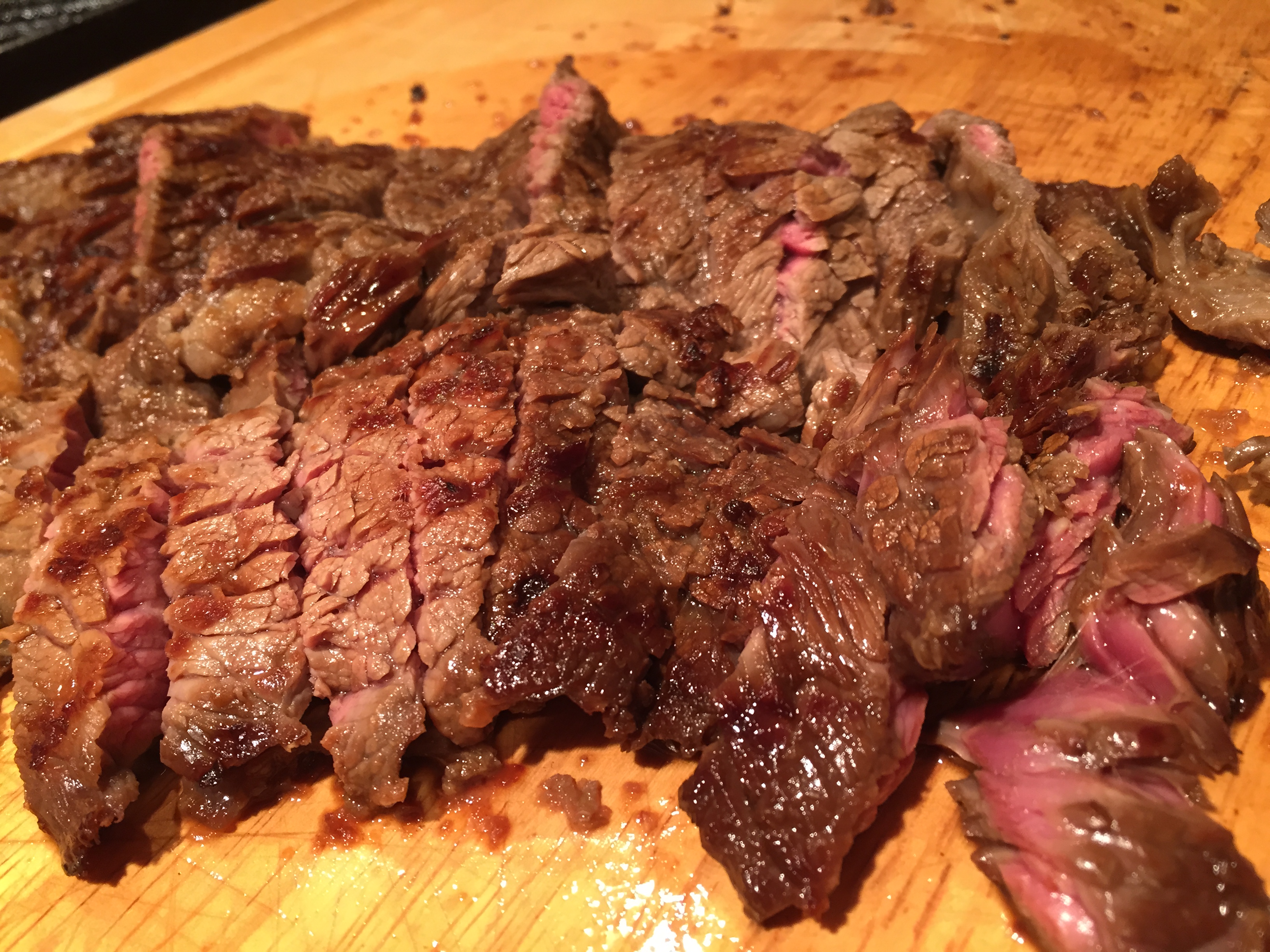 Grilled Marinated Sirloin Flap Steaks