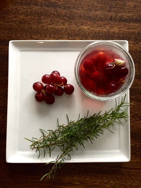 Pickled Grapes with Rosemary & Chiles