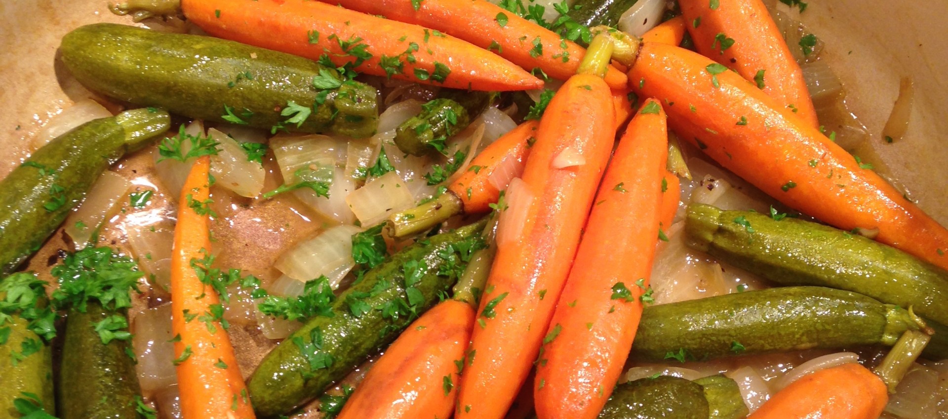 Braised Baby Carrots & Zucchini