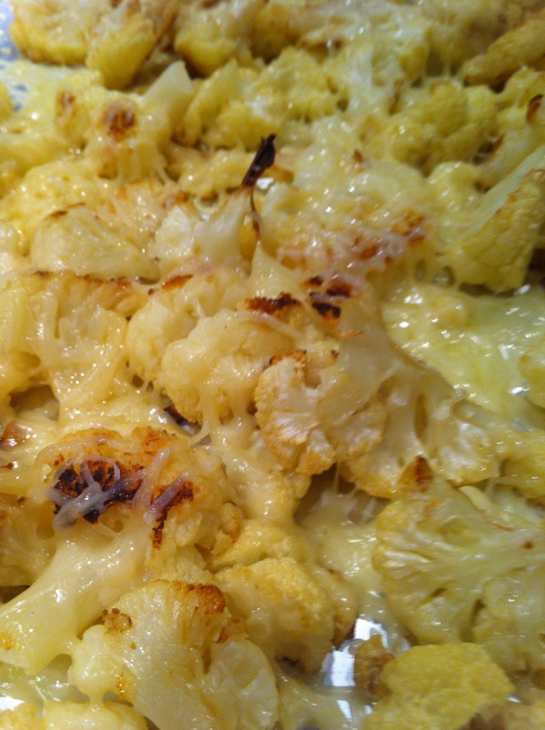 Parmesan & Gruyère Roasted Cauliflower