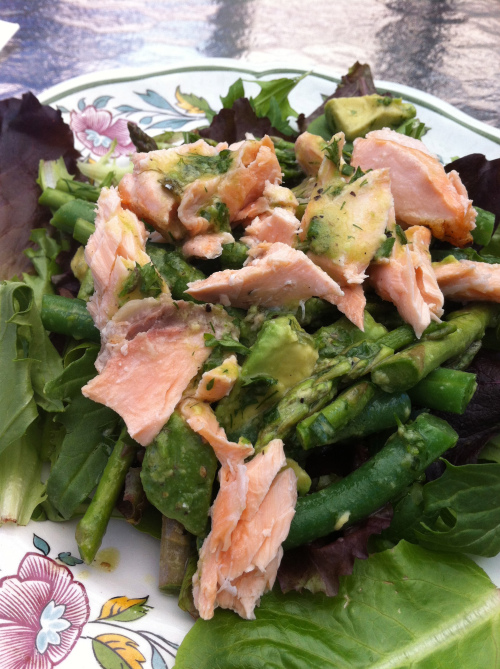 Salmon, Asparagus & Green Bean Salad