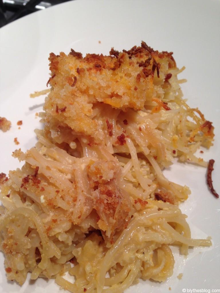 French Onion Spaghetti Pie