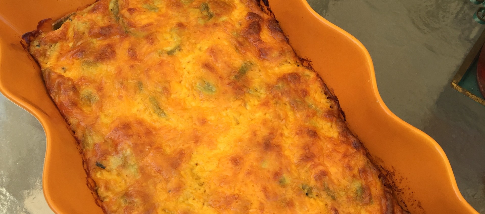 Roasted Green Chile Relleno Casserole