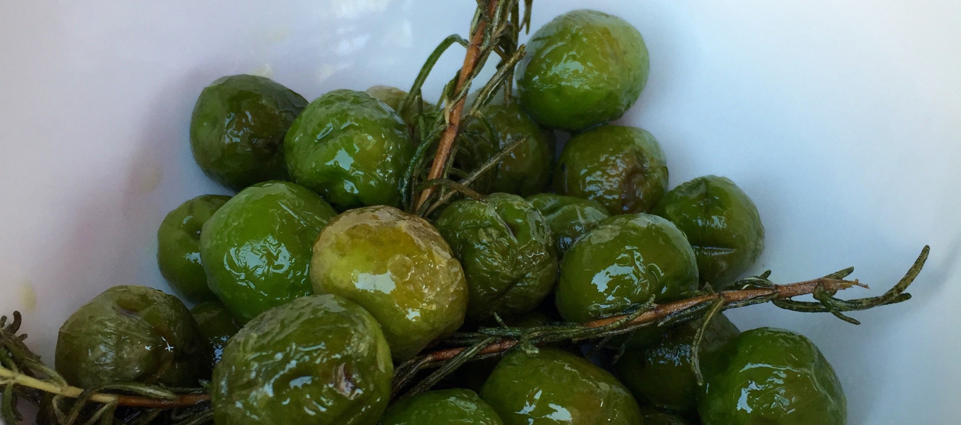 Gin Flambéed Olives