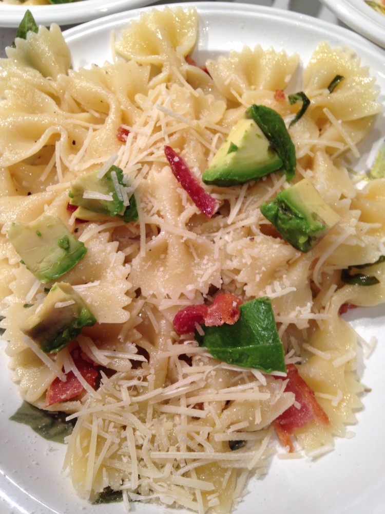 Avocado, Bacon & Basil Pasta