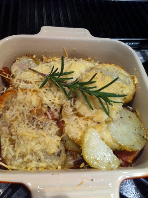 Bacony Parmesan Potatoes