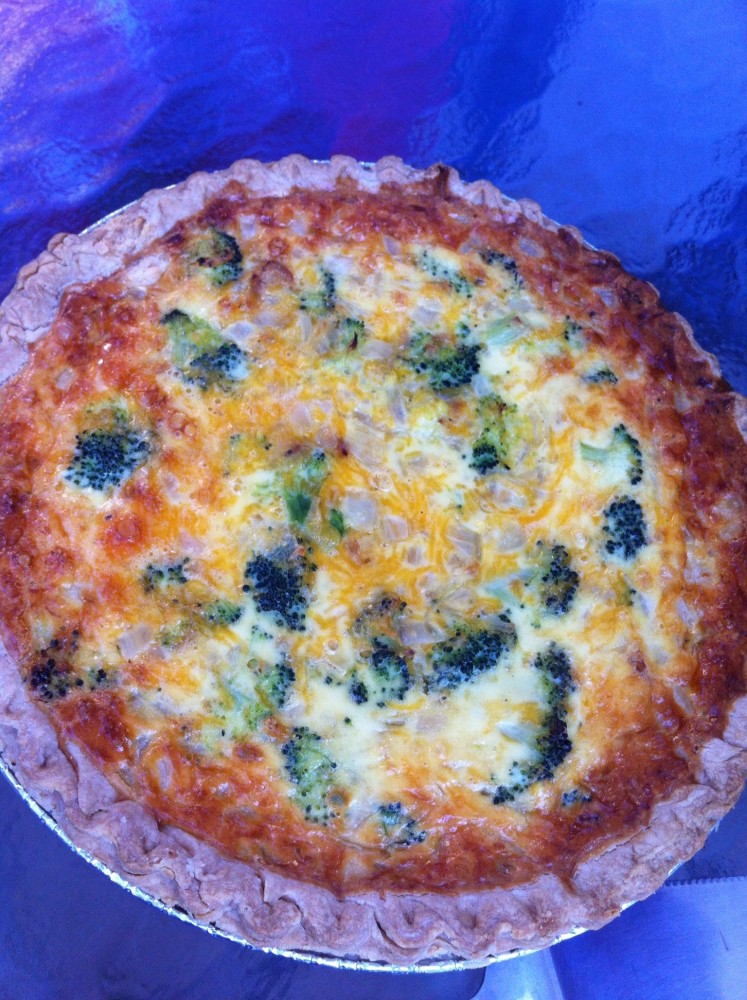 Broccoli Cheddar Quiche