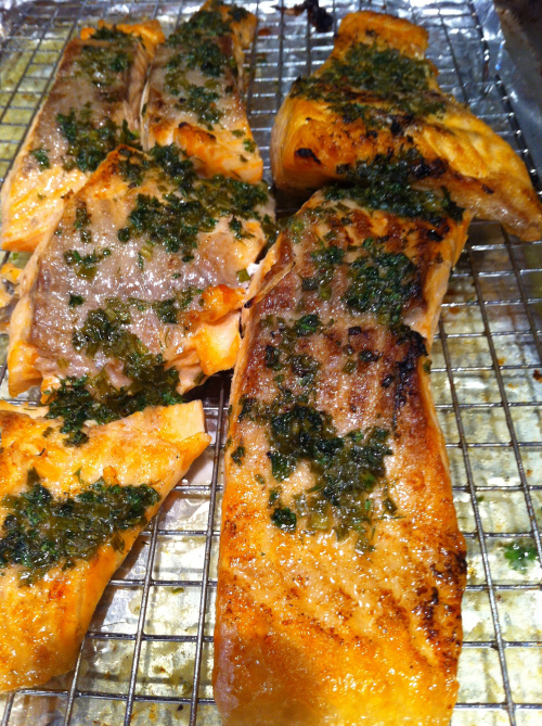 Broiled Salmon with Fresh Herbs