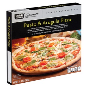 Fresh & Easy Gourmet Pesto & Arugula Pizza