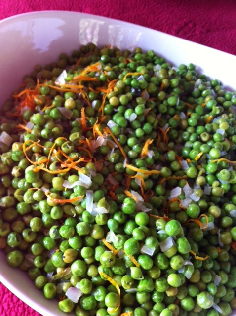 Peas with Orange and Mint