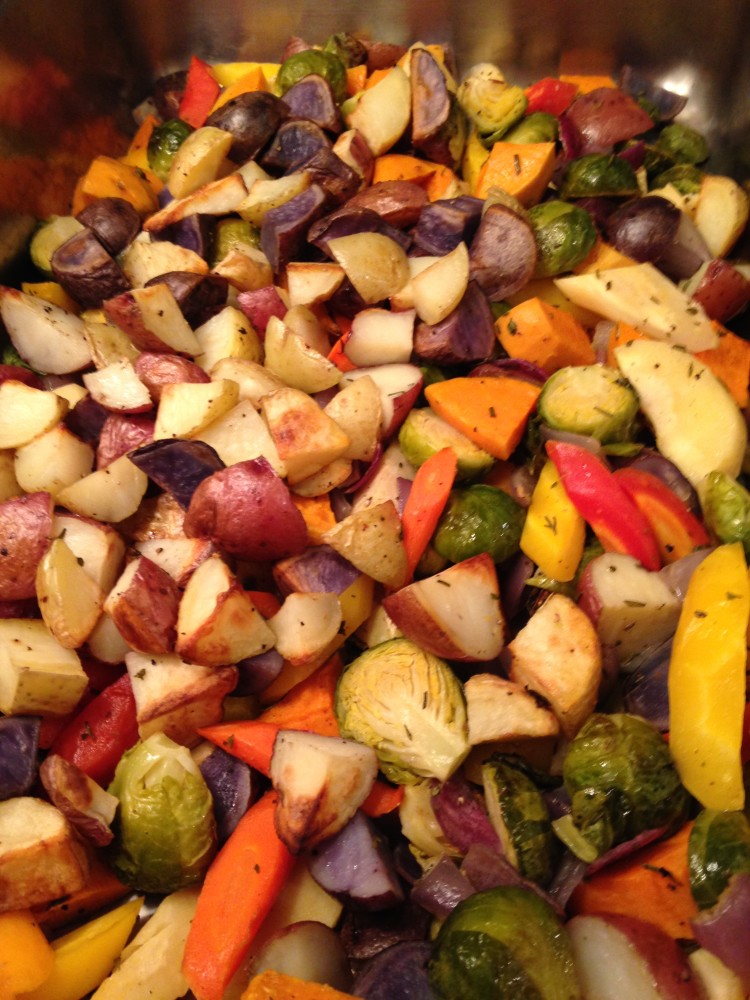 Roasted Rainbow Vegetables