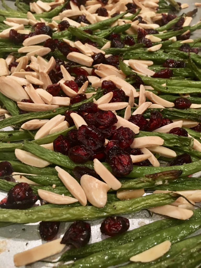 Green Beans with Cranberries and Almonds