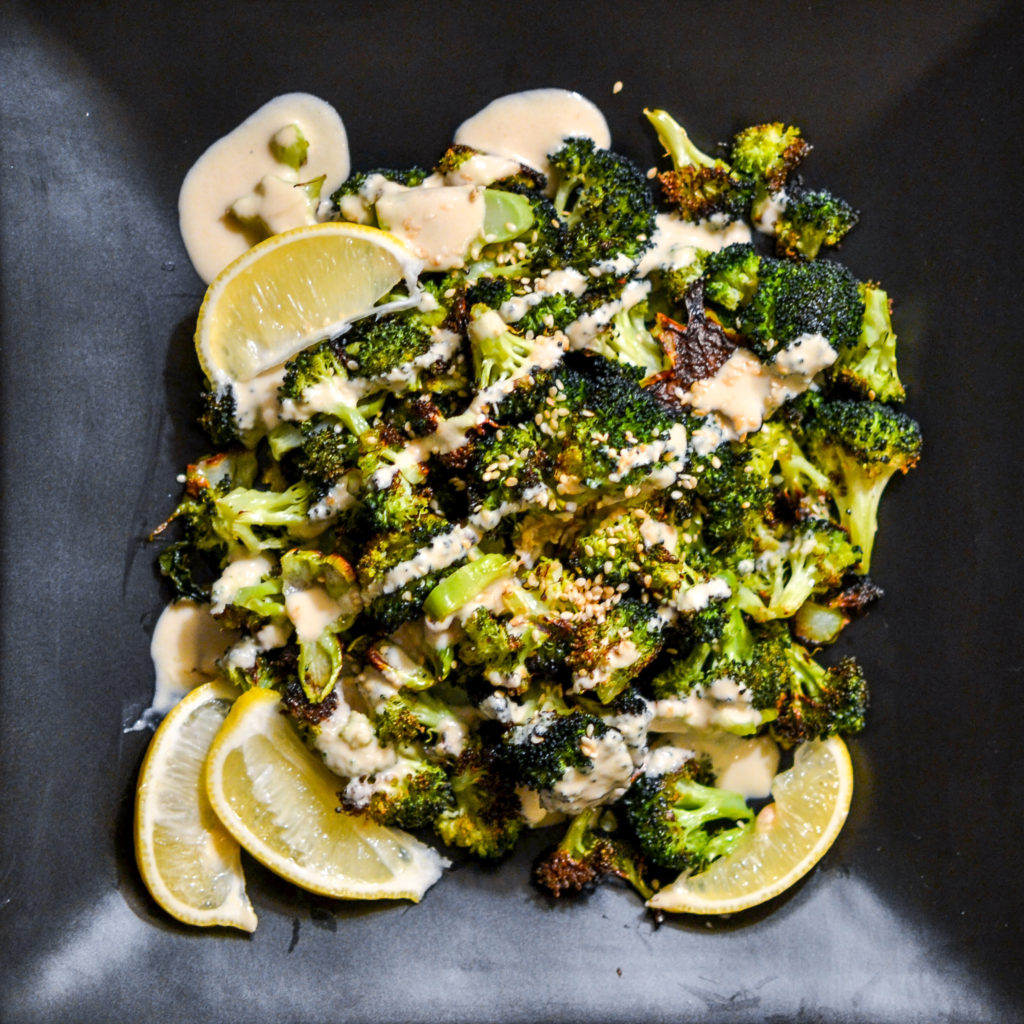 Crispy Roasted Broccoli With Tahini Sauce Blythes Blog