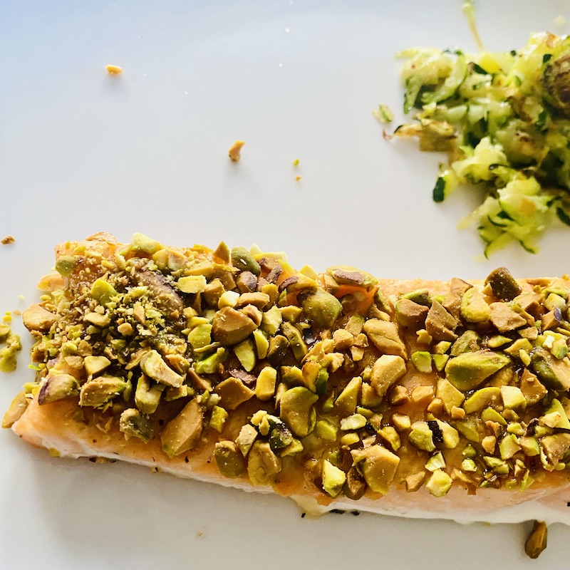 Pistachio Crusted Salmon - Blythes Blog